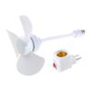E27 Thread Ceiling Fan 360 Degree Adjustment 10W 1000RPM Cooling Fan for Indoor Baby Room Chandelier Fan UK/US/EU Plug