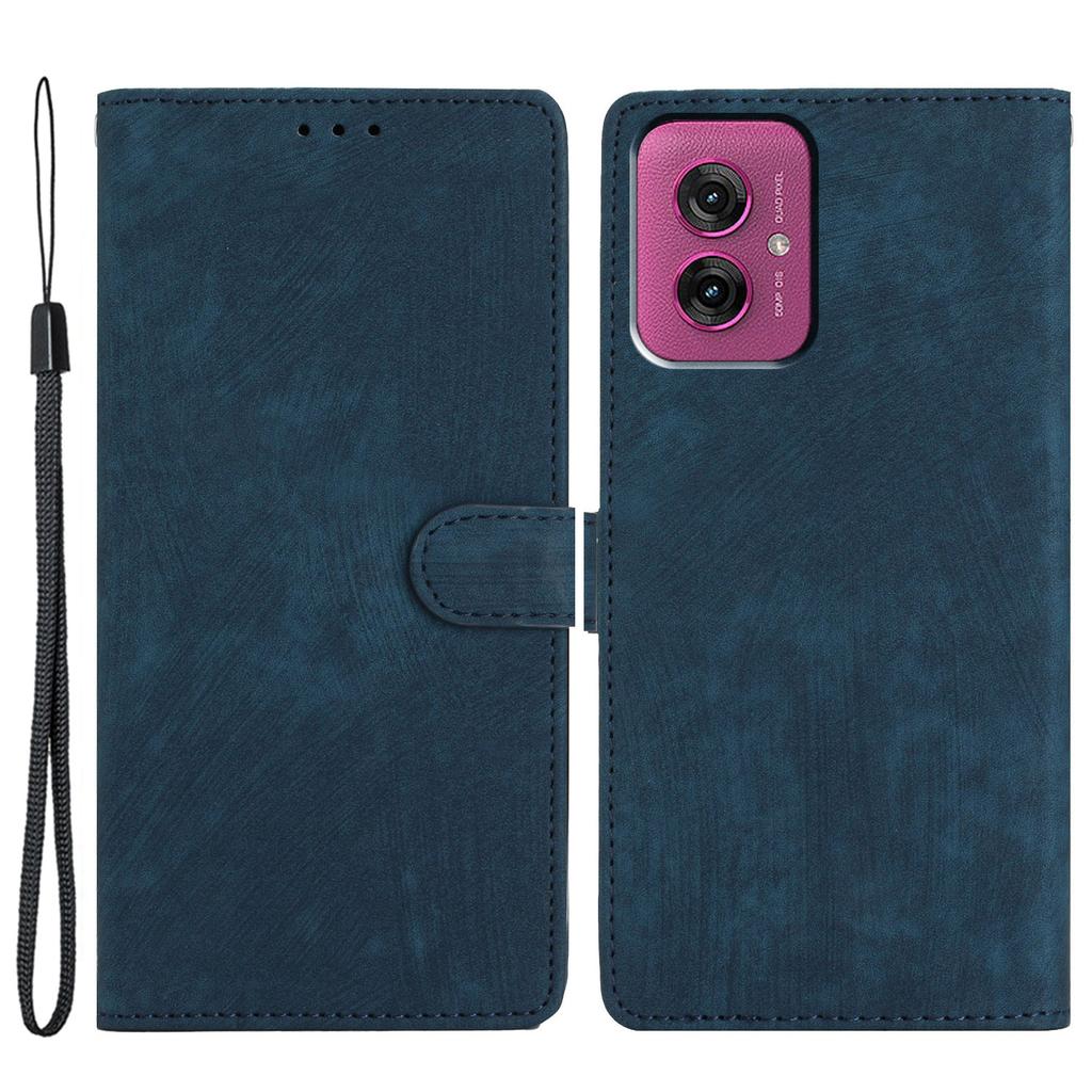 For Motorola Moto G55 5G Case with Card Clots Skin-Touch PU Leather Phone Cover Stand