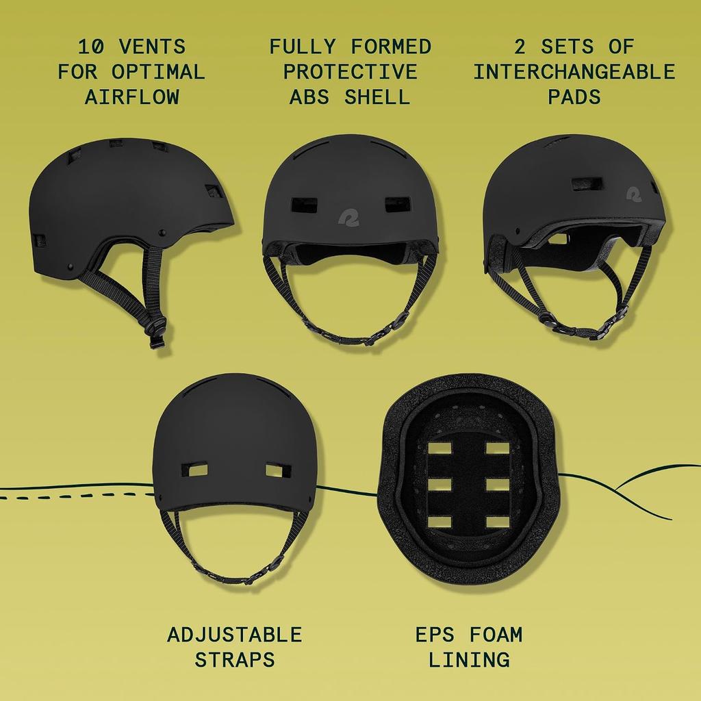 Retrospec Dakota Adult & Youth Bike Helmet - Multi-Sport Protection with ABS Shell, EPS Foam, 10 Vents & Removable Washable Padding for BMX