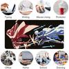Stitched Edges Gaming Mouse Pad Cool Red Vs Blue Anime Sword Fight Print Nonslip Desk Mat for PC Gamer  Daily Use