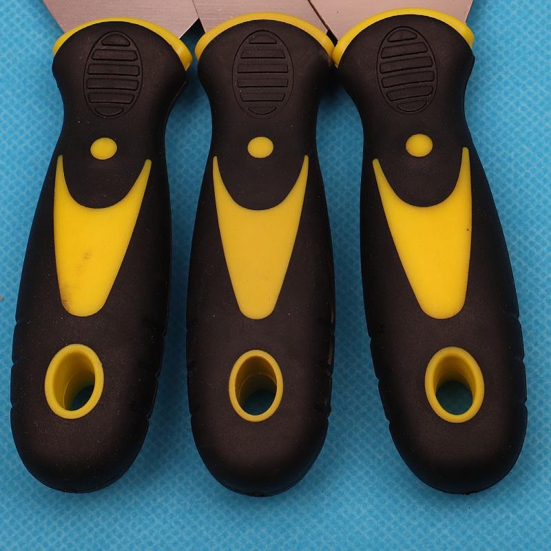 Stainless Steel Two-Color Handle Putty Knife for Household & Industrial Use