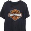 Koszulka Harley Davidson i koszulka dziecięca: Czarny Bawełniany T-shirt z Grafiką Motocyklową