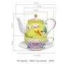 Kind und Mutter Kanne Tasse und Teller Set, Eine Person, Eine Teekanne Tasse, Keramik Nachmittagstee Set