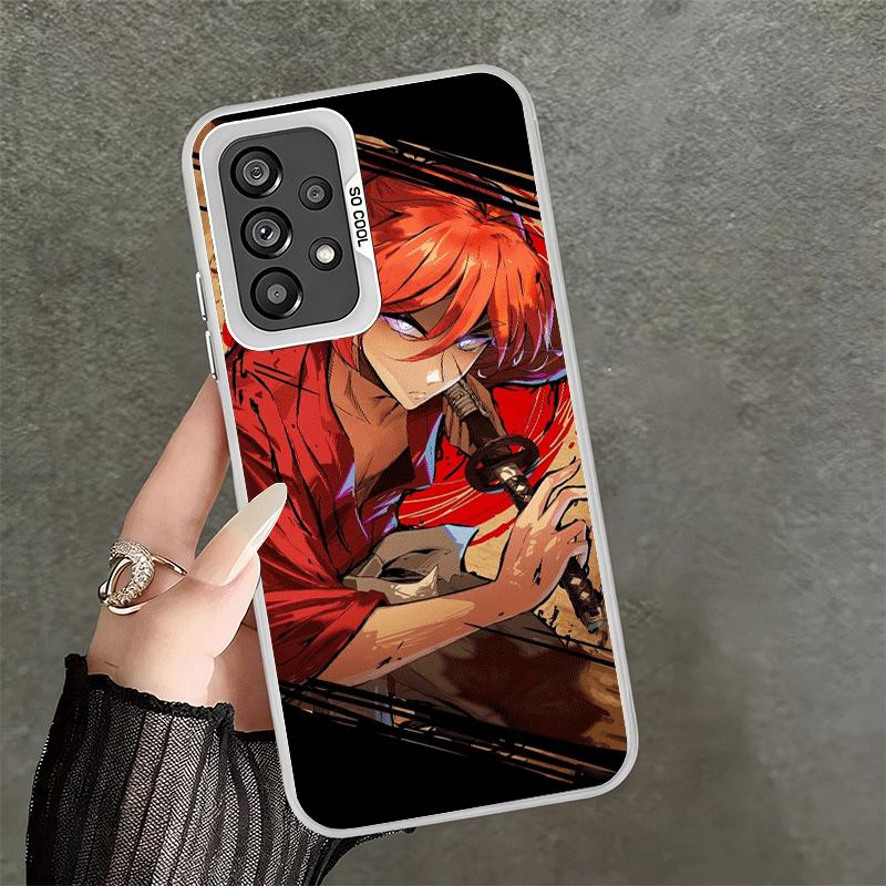 Rurouni Kenshin Anime Soft Phone Case for Samsung A17 A16 A15 A14 A13 A57 A56 A55 A54 A53 A37 A36 A35 A34 A33 A26 A25 A24 A23 A5