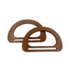 Non-toxic Natural Wood Arch Bag Handle Durable Replacement for DIY Knit Crochet Handbag Craft Making Projects