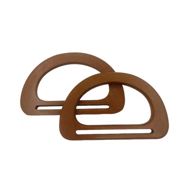 Non-toxic Natural Wood Arch Bag Handle Durable Replacement for DIY Knit Crochet Handbag Craft Making Projects