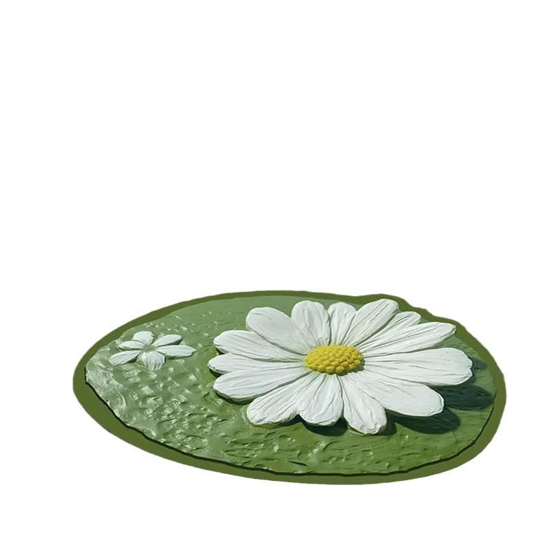 Small Fresh Bathroom Floor Mat Diatom Mud Non-slip Absorbent Quick Drying Mat Bathroom Door 3D Stereo Carpet