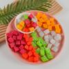 Dragon Fruit, Watermelon, and Mango Cubes - Model Cake Decoration & DIY Fruit Salad Toy Accessories