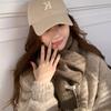 Chocolate color autumn and winter versatile monochrome warm wool knitted wool scarf scarf female student gift