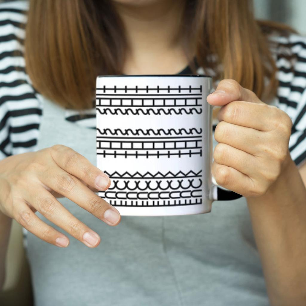 Ceașcă de cafea neagră creativă, nouă, din ceramică, pentru bucătărie, distractivă