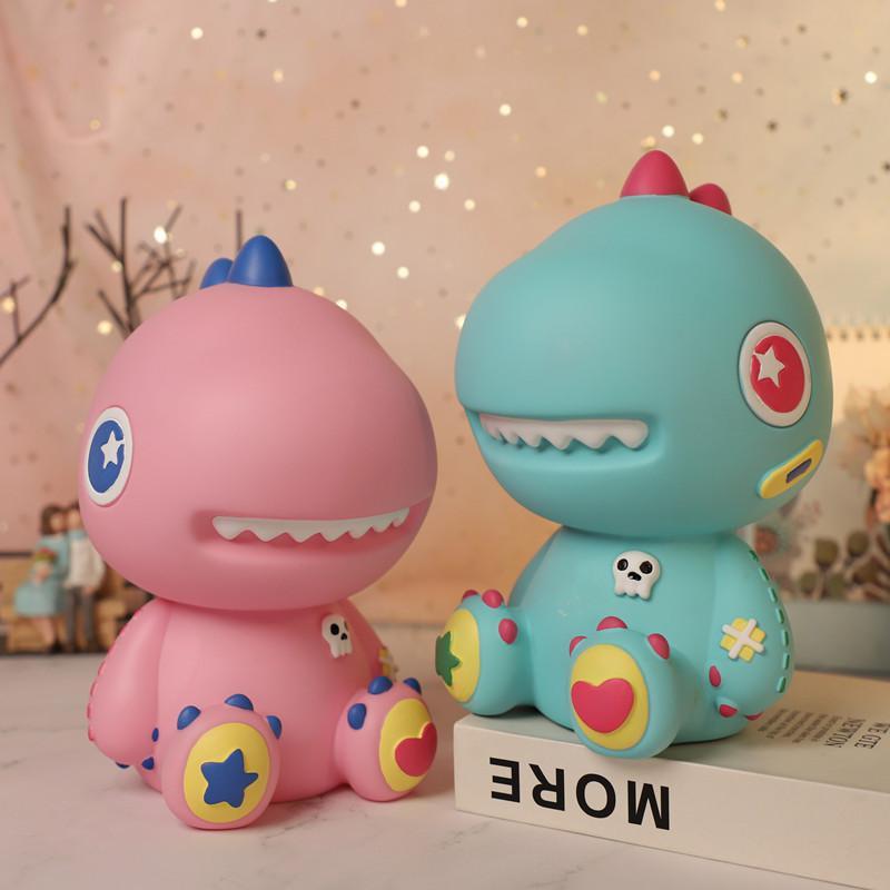 The Year of the Loong Piggy Bank, Plastic Lined, Shatterproof, Reusable, Cartoon Piggy Bank, Tabletop Decoration, Doll Gift