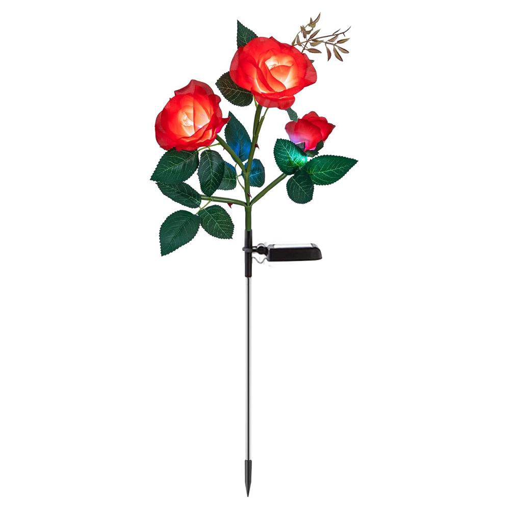 

Светодиодные солнечные светильники для садовых цветов 3/5/7 головок, солнечные розы, лилии, искусственные цветы, фонарь, ландшафтное освещение, дорожка, патио, Рождество