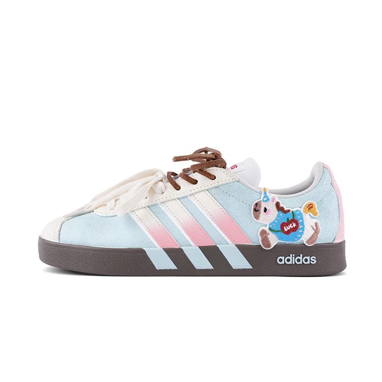 

Adidas VL COURT 2.0 Low top Skateboard Shoes Unisex Blue Pink HQ1802(Team651-) 41⅓
