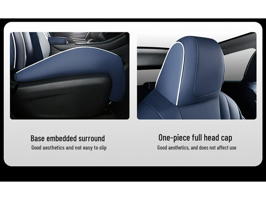 Venucia Big V Full Coverage Leather Car Seat Cover - All-Season Compatible