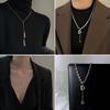 Fashion Long Pendant Necklaces For Women Y2K  Adjustable Clavicle Chain Light Luxury Sweater Chain Jewelry Accessories Gifts