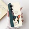 Für Vivo V50 Lite 4G 5G V50 5G Handyhülle Silikon Weiche Rückabdeckung Für Vivo V2441 V2427 Bumper Drache Katze Blume Schmetterling Capa