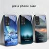 Superfície de Gelo do Lago Aurora Para Motorola Moto Edge 20 Lite 30 Pro 40 Neo 50 Ultra G45 G54 G55 G75 G84 G85 G Play 23 Capa de Vidro para Celular