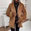 2025 Cropped Teddy Coatigan - Plush Shearling Cardigan Jacket W/ Snap Closure, French Girl Luxe Layer for Cafe Core & Apres-Ski