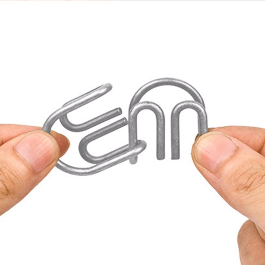 8/16/24pcs Metal Wire Brain Teaser Puzzle Set - IQ Challenge DisentanglementGames for Adults  Party Favors Birthday Gifts