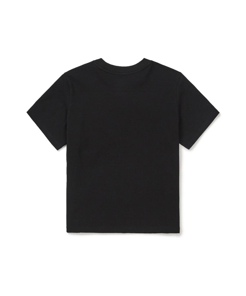 SNOWPEAK APPAREL Sorona Women'S Semi-Crop Short Sleeve T-Shirt (S26Mwfts05) Black