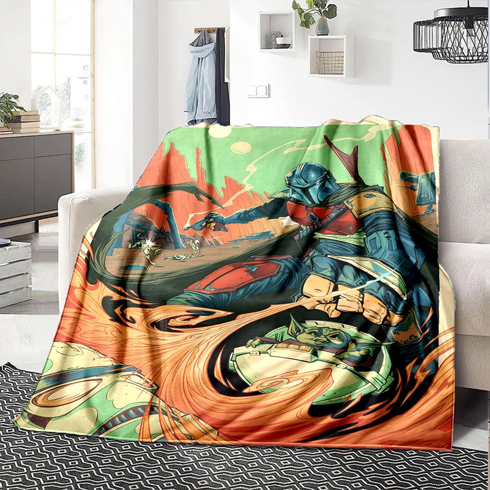 Star Wars Blanket Durable Comfort Perfect for Office Chair Livingroom All-Season Use Stylish Decor Perfect Gift for Relatives and Friends