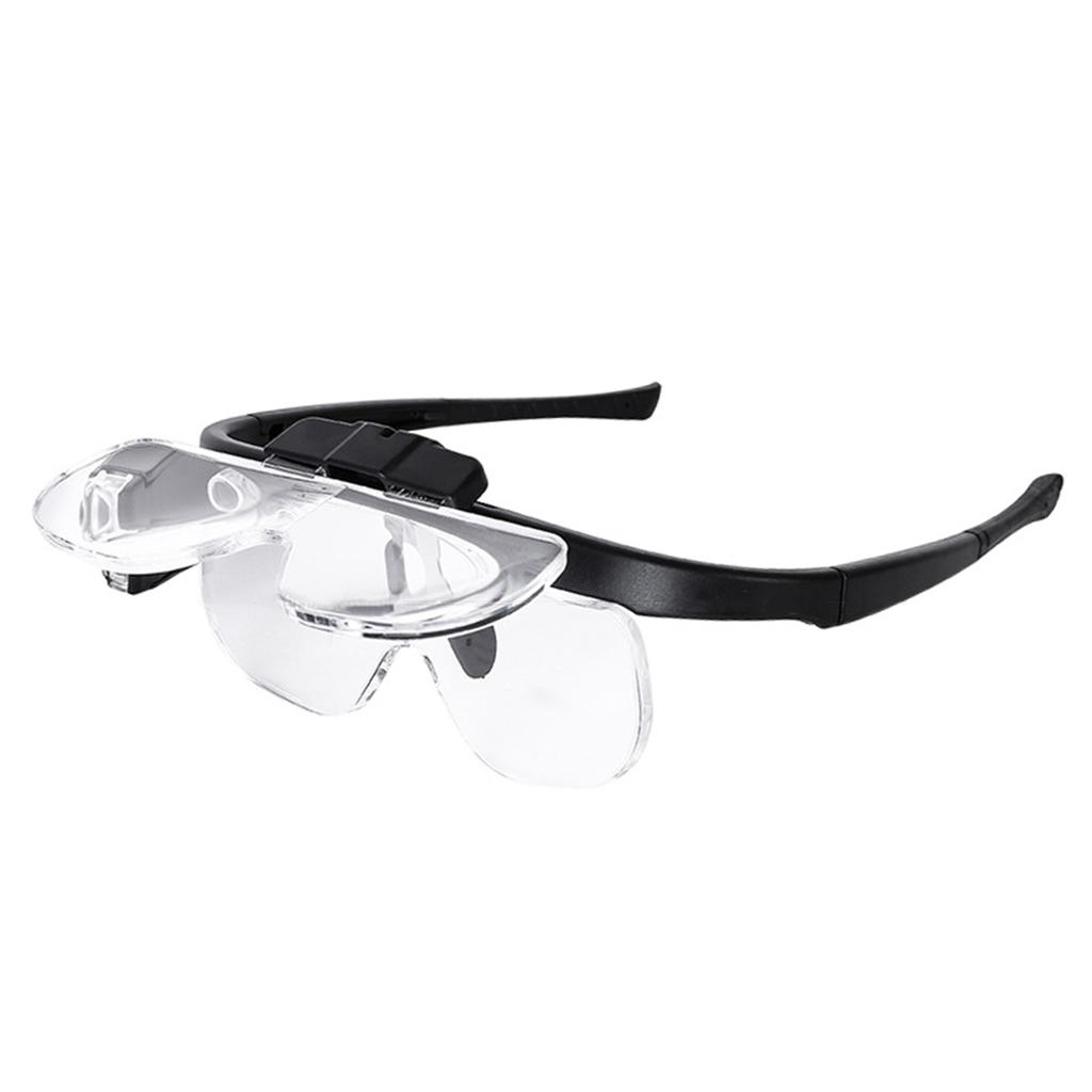 Lupa com Headband Iluminada por LED Viseira Lupa Mãos Livres Lupa 6 Lentes