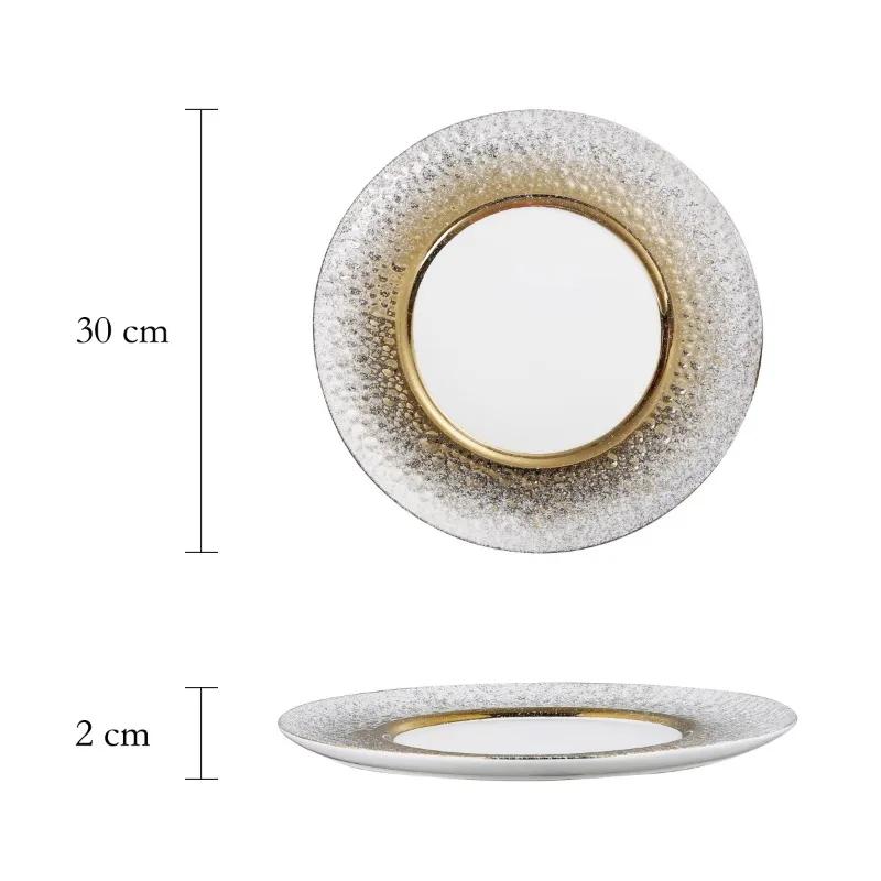 Western Style Steak Plate Ceramics Dining Plates Dessert Plate Sushi Plates Sting Disc Dim Sum Dish Fruit Bowl Salad Bowl Tray