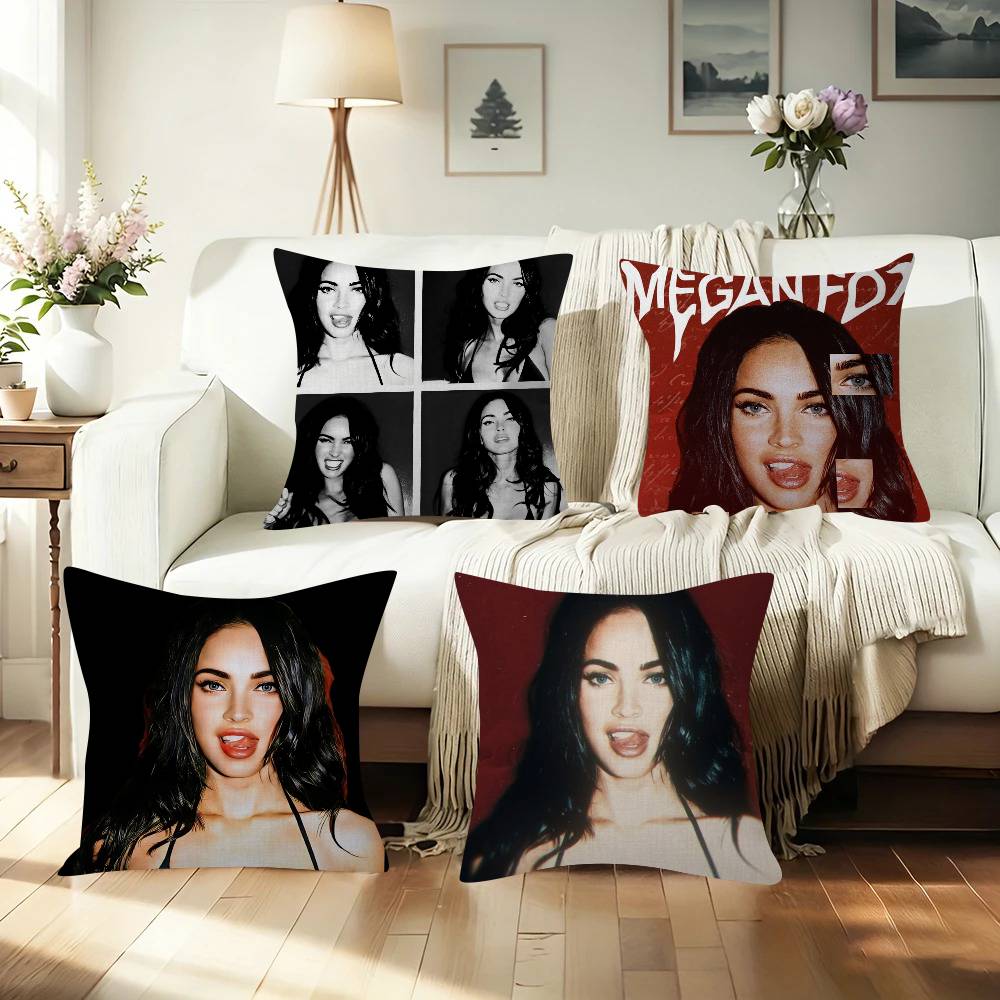 MMegan FFox Actor Classic Personalized picture text home decorative pillows Household Gifts xcm