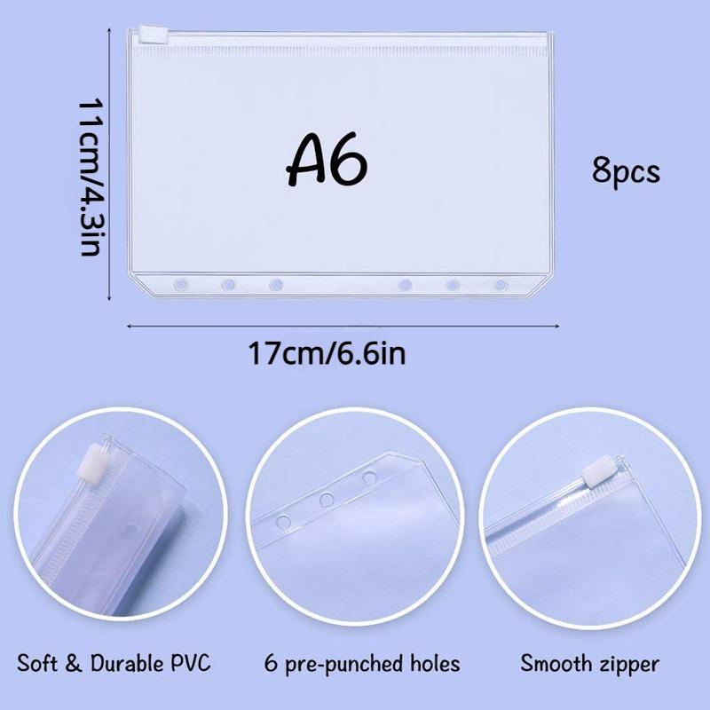 1ks A6 Pu kožený pořadač na notebooky Plánovač rozpočtu Organizér peněžního rozpočtu obálkový systém s 12 ks výdajových rozpočtových listů