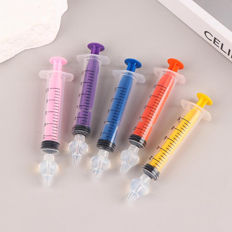 1Pc 10Ml Baby Silicone Nasal Aspirator Nasal Syringe For Infant Safe Nasal Washer Needle Tube Cleaner Newborns Nose Cleaner
