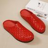 Fashion GKTINOO 2025 Summer New Women's Slip-on Shoes Genuine Leather Outdoor Slippers Woven Cowhide Casual Flat Shoes