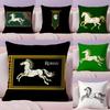 Kingdom Of Rohan Funny Cushion Cover Plush Fabric Soft Double-Sided Printed Invisible Zipper Sofa Pillow Case Home Decor
