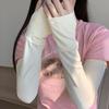 Arm Protection Ice Silk Sunscreen Sleeves Breathable Thin Gloves  Outdoor Driving Riding