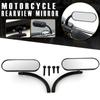 Motorcycle Mini Oval Side Mirrors Fit For Harley Street Glide Softail Road King.
