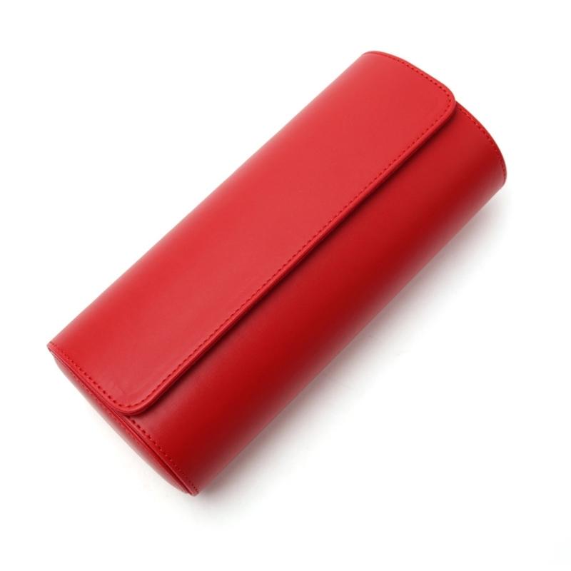 Vintage PU Watch Roll Case Leather Watch Storage Box Stylish Watch Container Watch Display Box PU Material for Travel