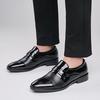 FashionMen's Leather Casual Business Shoes Men Buckle Party Wedding Loafers Retro Monk Shoe Men Outdoor Driving Flats moccasins