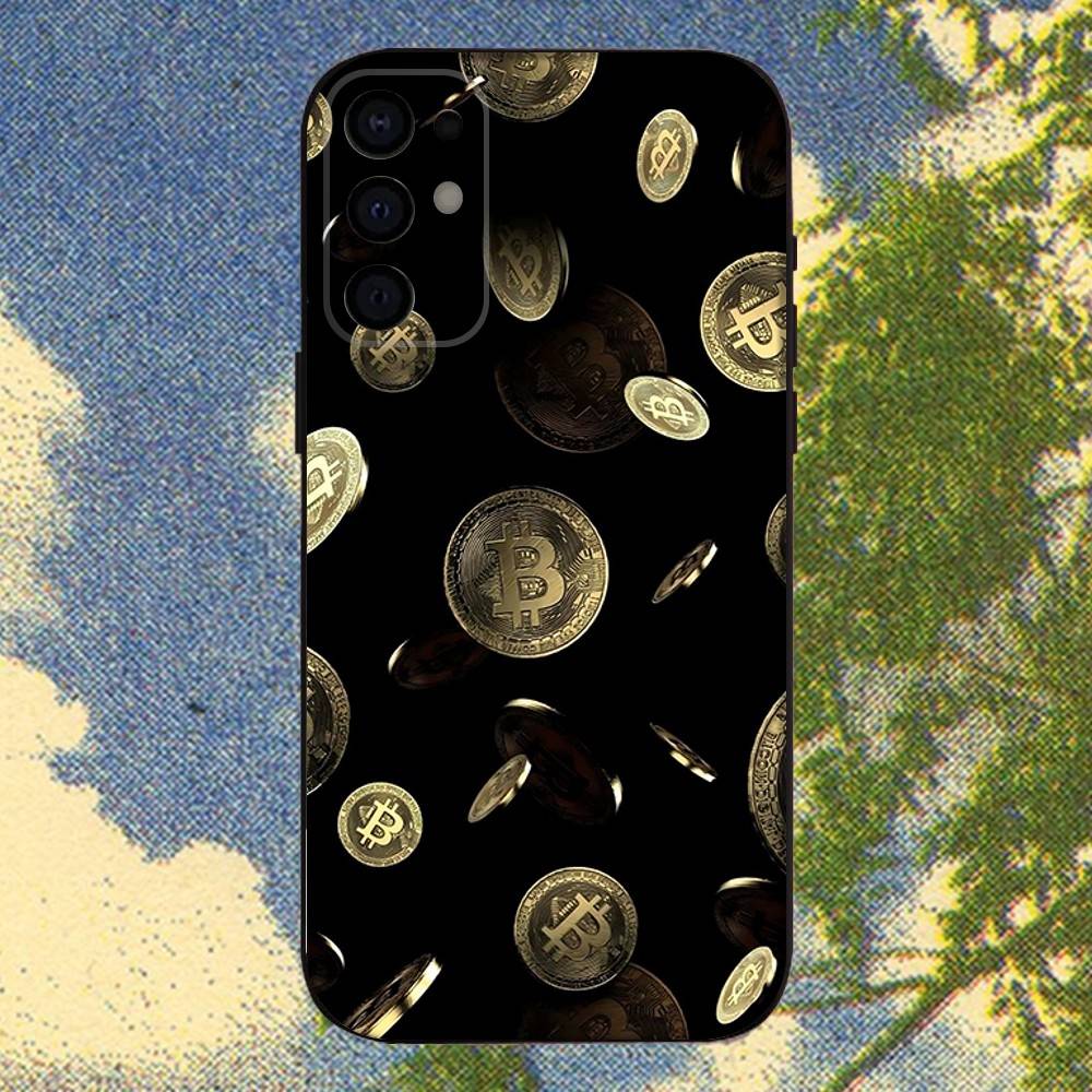 Crypto Currency Bitcoin BTC Phone Case For Samsung S25,S24,S21,S22,S23,S30,Ultra,S20,Plus,Fe,Lite,Note,10,9,5G Black Cover