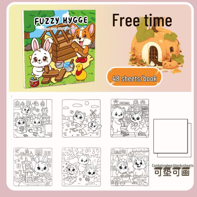 Strašidelná roztomilá příšerka omalovánky