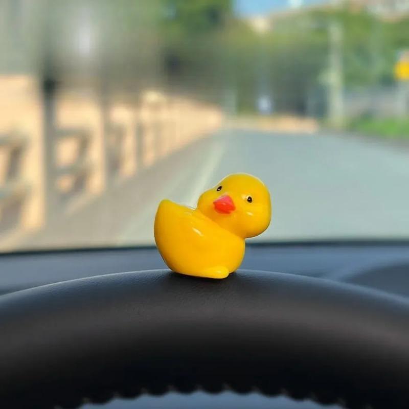 Cute Mini Ducks Car Interior Decoration Auto Rearview Mirror Dashboard Ornaments for Woman Man Gift Kawaii Car Accessories