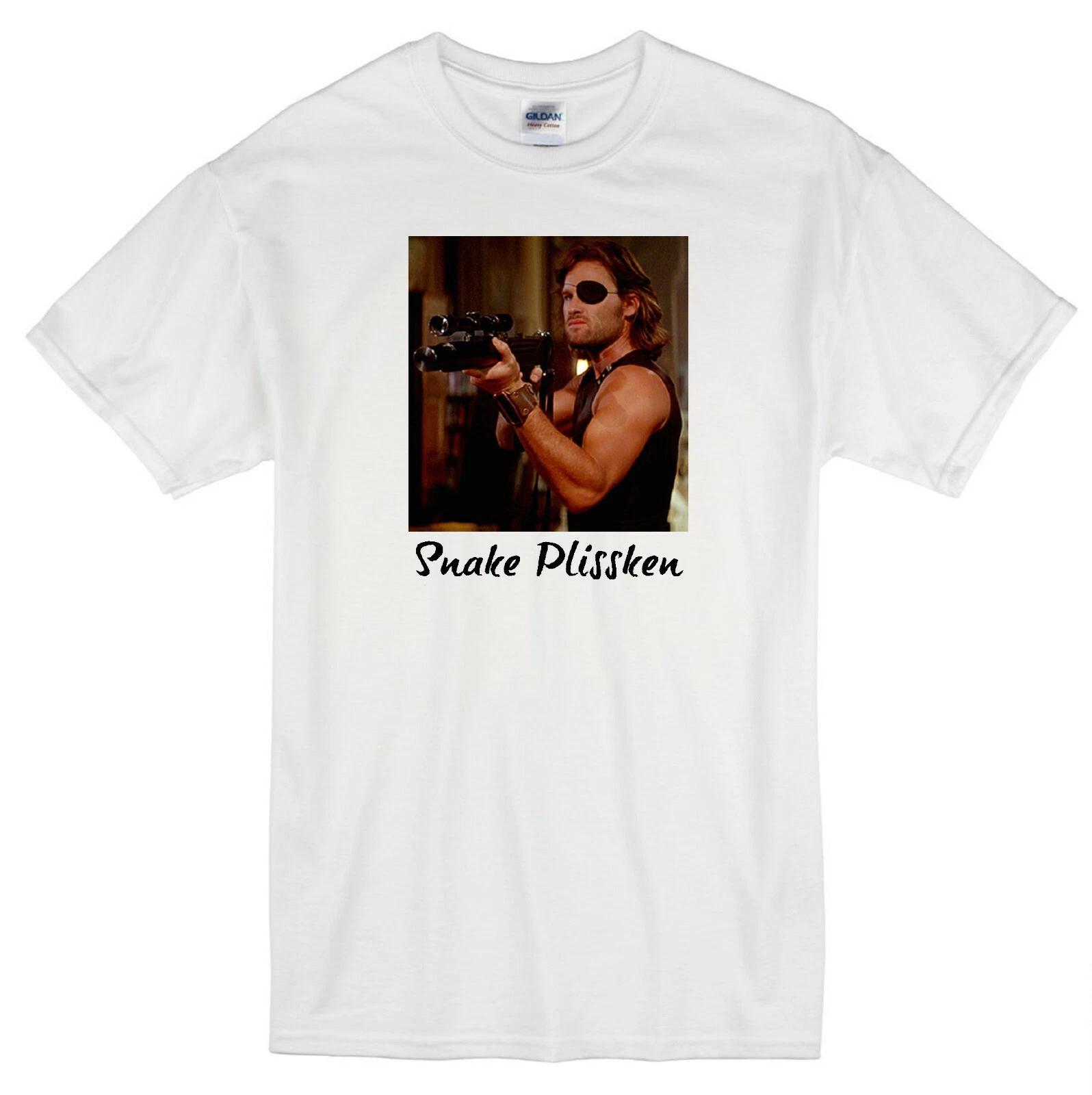 

SNAKE PLISSKEN KURT RUSSELL ESCAPE FROM NEW YORK MOVIE 1981 WHITE T-shirt S