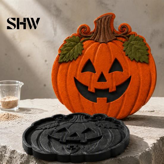 Zahradní potřeby pro úpravu terénu Halloween Forma na zahradní nášlapný kámen, Opakovaně použitelné plastové formy, Forma pro kutily na cementový beton, Tvořič cest pro terasu, trávník a zadní dvorek