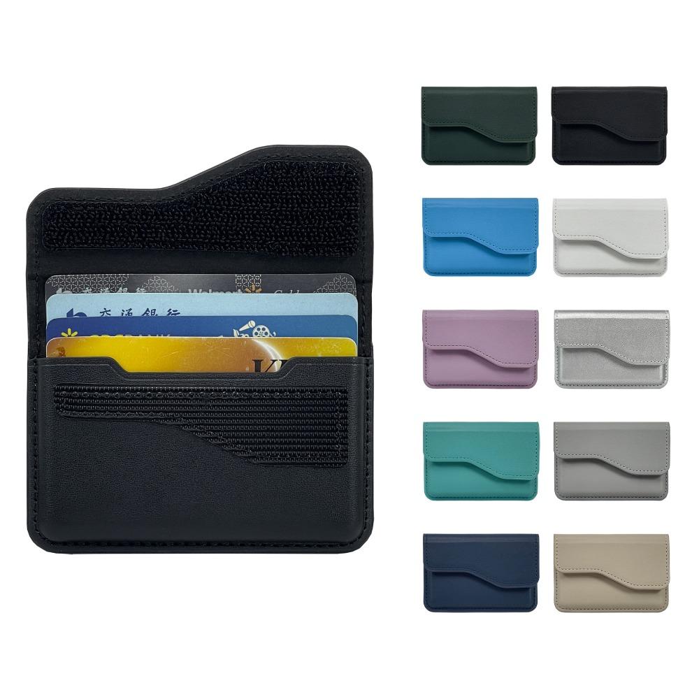 Cash Wallet Flip Card Case Side-opening Card Holder Phone Back Magnetic Card Bag  Male/Famale