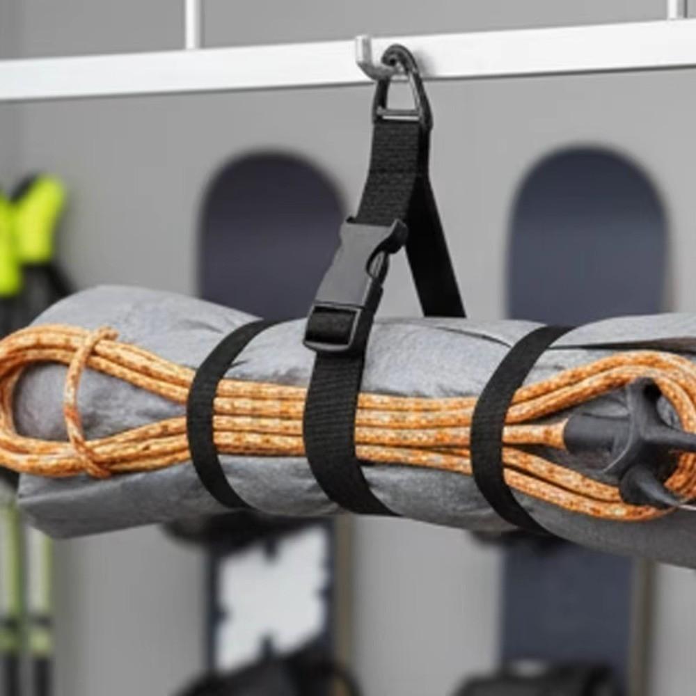 45cm Extension Cord Organizer Adjustable 3-Axis Buckle Cable Management Storage Strap Heavy-Duty Nylon Cord Holder
