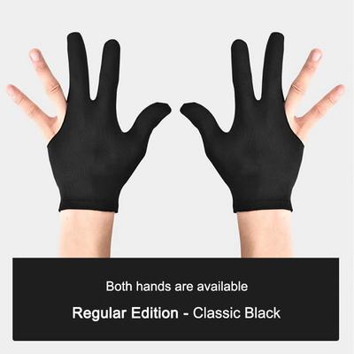 Gant de billard snooker pool à trois doigts pour main gauche Lycra Gants de billard