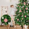 36 Pcs Candy Props Wooden DIY Candy Cane Christmas Tree Ornaments Xmas Tree Pendant Hanging Decoration For Home New Year Decor
