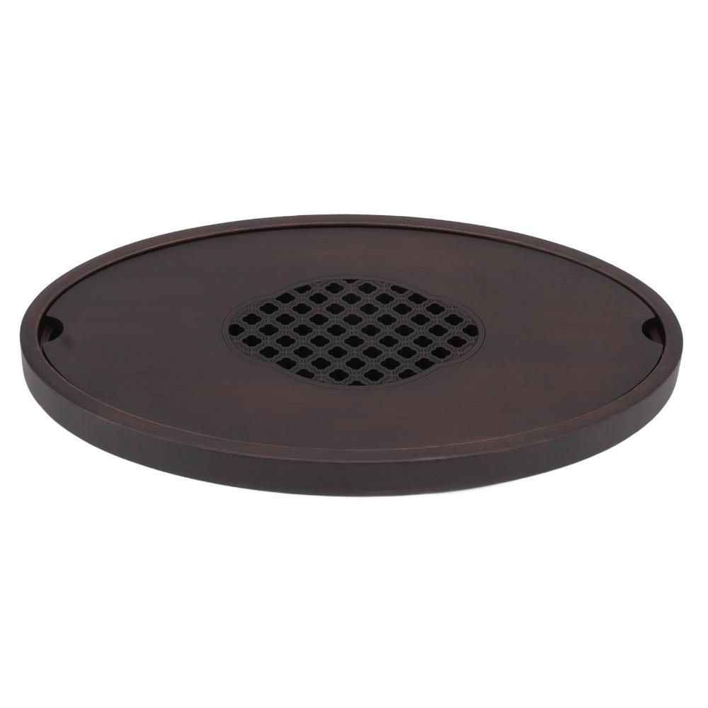 Walnut Color Water Storage Tea Tray Simple Chinese Tea Tray  Chinese Style Tea Ceremony S