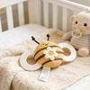 Babyrassel Spielzeug Babybett Bewegliche Glocke Filz Plüsch Biene Beruhigendes Stofftier 0-12 Monate Baby Montessori Sensorisches Tastspielzeug Neugeborenen Geschenk