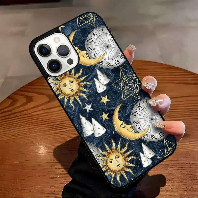 Suns Moons Clouds Astrological Phone Case For iPhone 17 Air 16 15 14 13 12 11 Pro Max Max Plus Bumper Case Cover