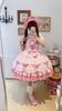 Lolita JSK Jumper Skirt Dress Tiered Ribbon Frill Dress Palace Style Forest Girl Sleeveless Girl Child Classic Lolita Fairy Tale Alice Princess Young