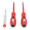 Red Slot Cross Screwdriver Current Detector Non Slip Insulated Handle Electrical Voltage Test Pen